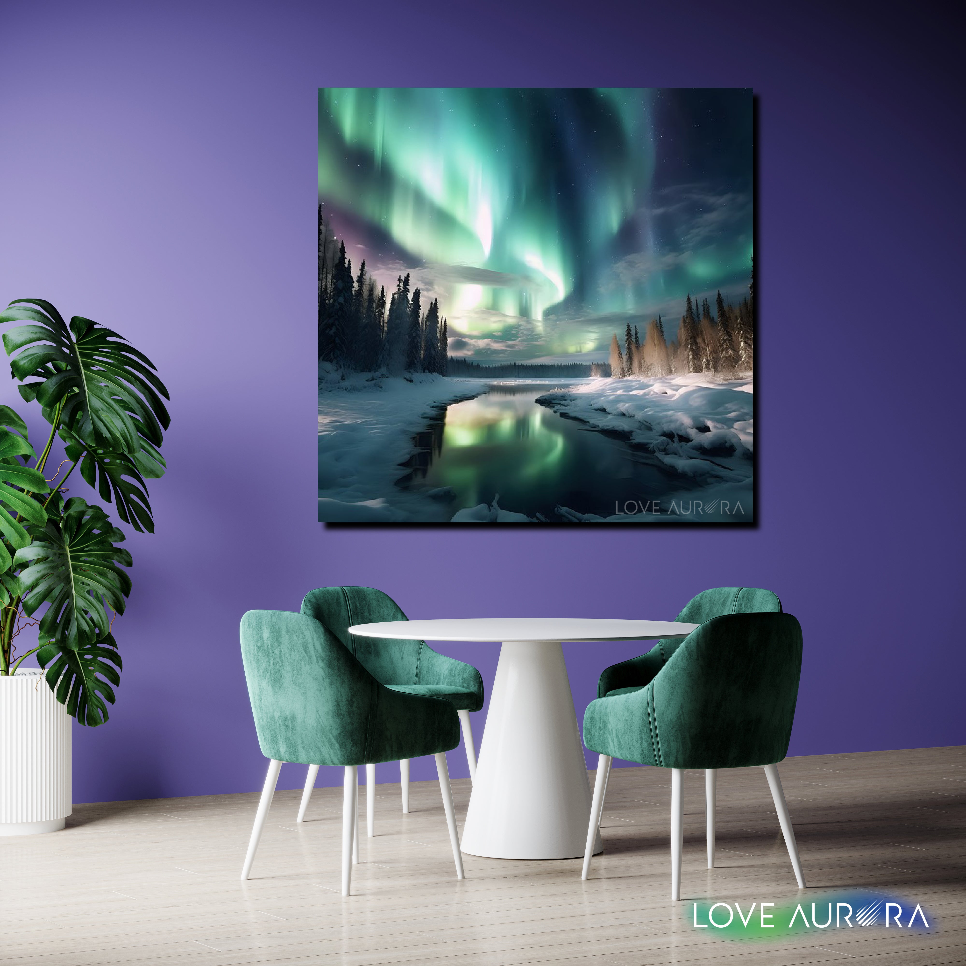 LoveMyAurora®  Glow in the dark painting (Forests Illuminated)