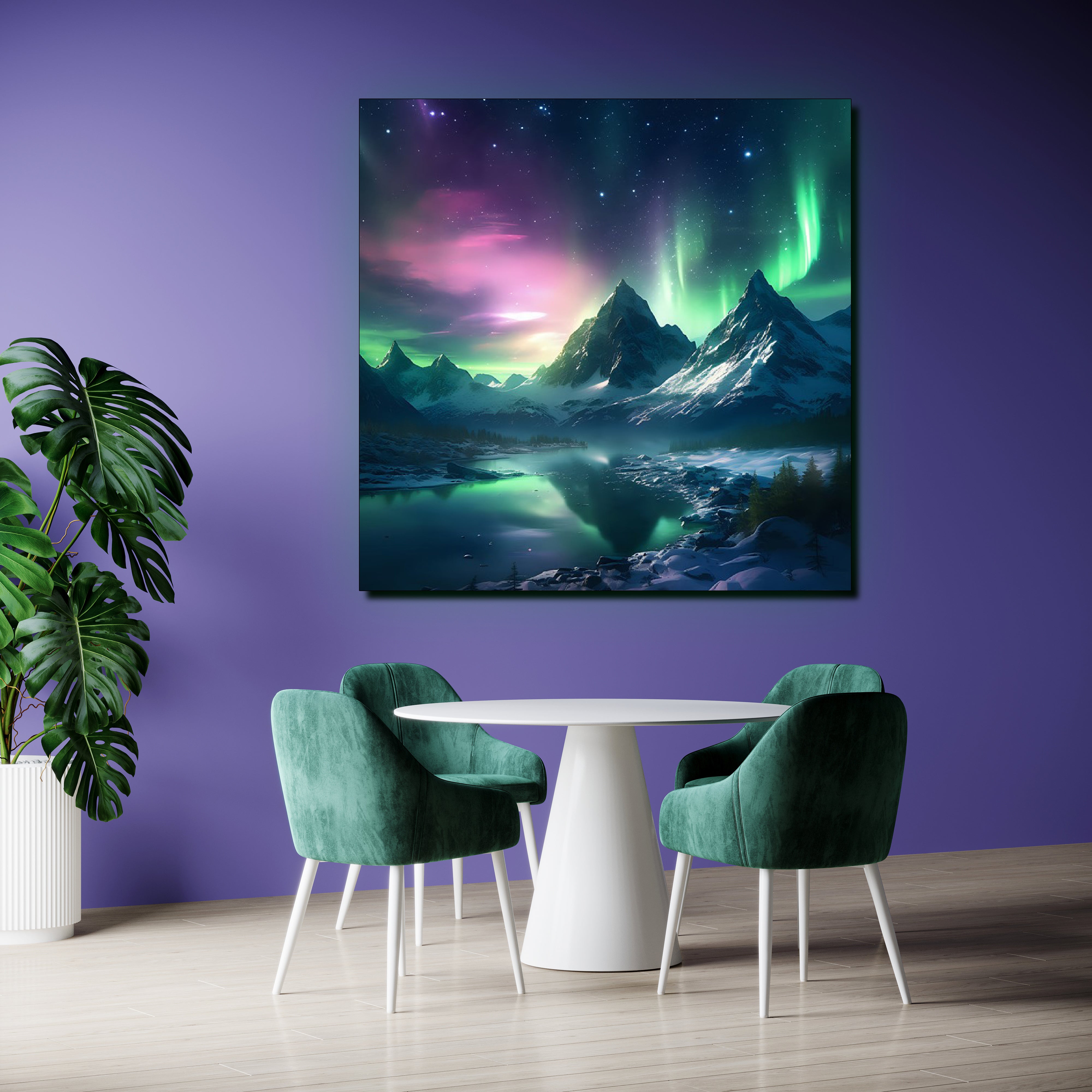 LoveMyAurora®  Glow in the dark painting  (Dreamy Summit)
