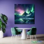 LoveMyAurora®  Glow in the dark painting  (Dreamy Summit)