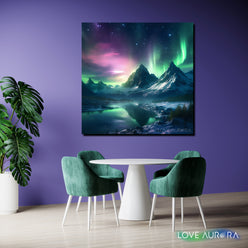 LoveMyAurora®  Glow in the dark painting  (Dreamy Summit)