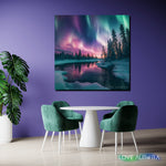 LoveMyAurora®  Glow in the dark painting (Tree Shadows Beneath the Starry Sky)