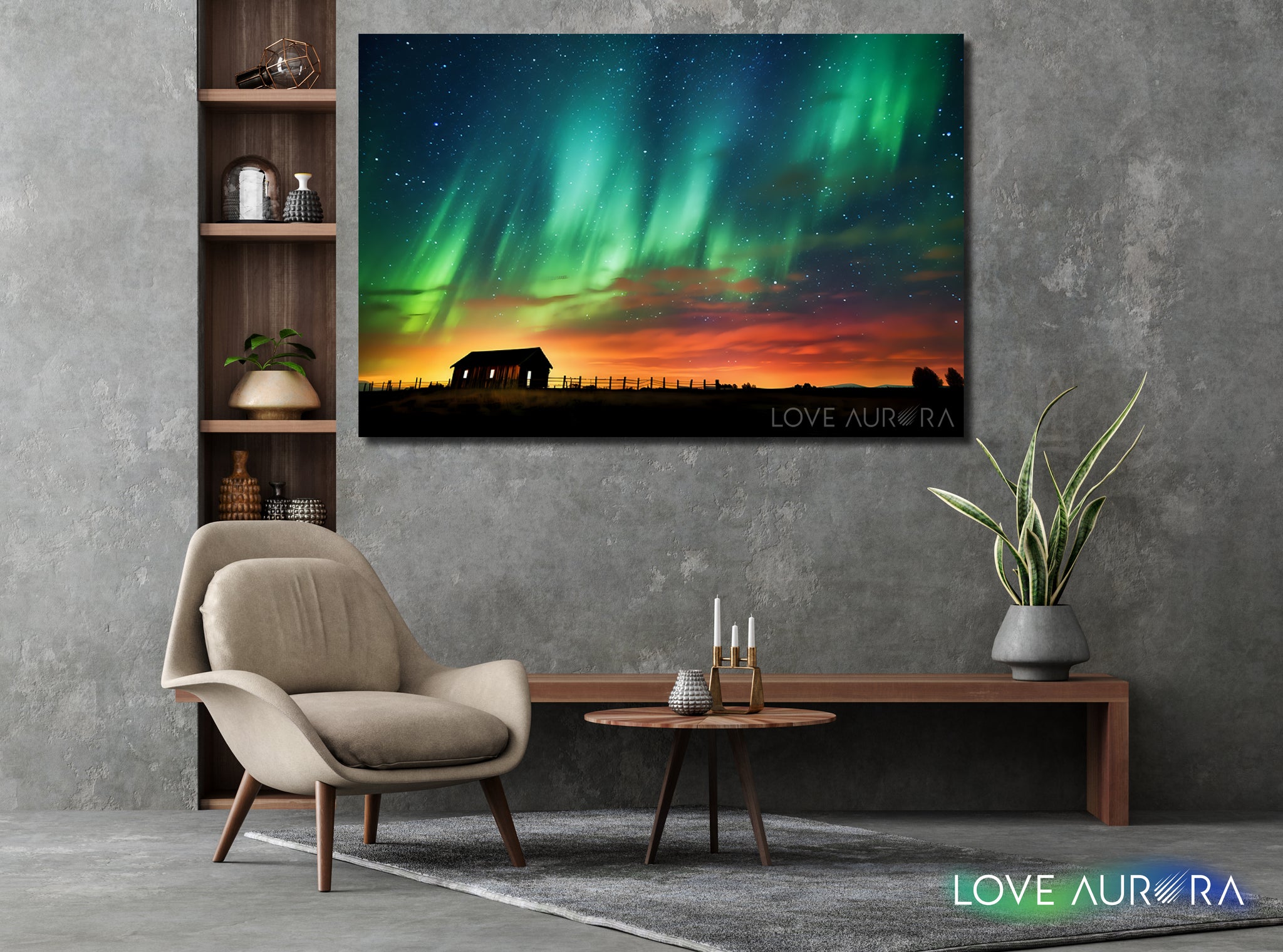 LoveMyAurora®  Glow in the dark painting (Echo of Tranquility 01)