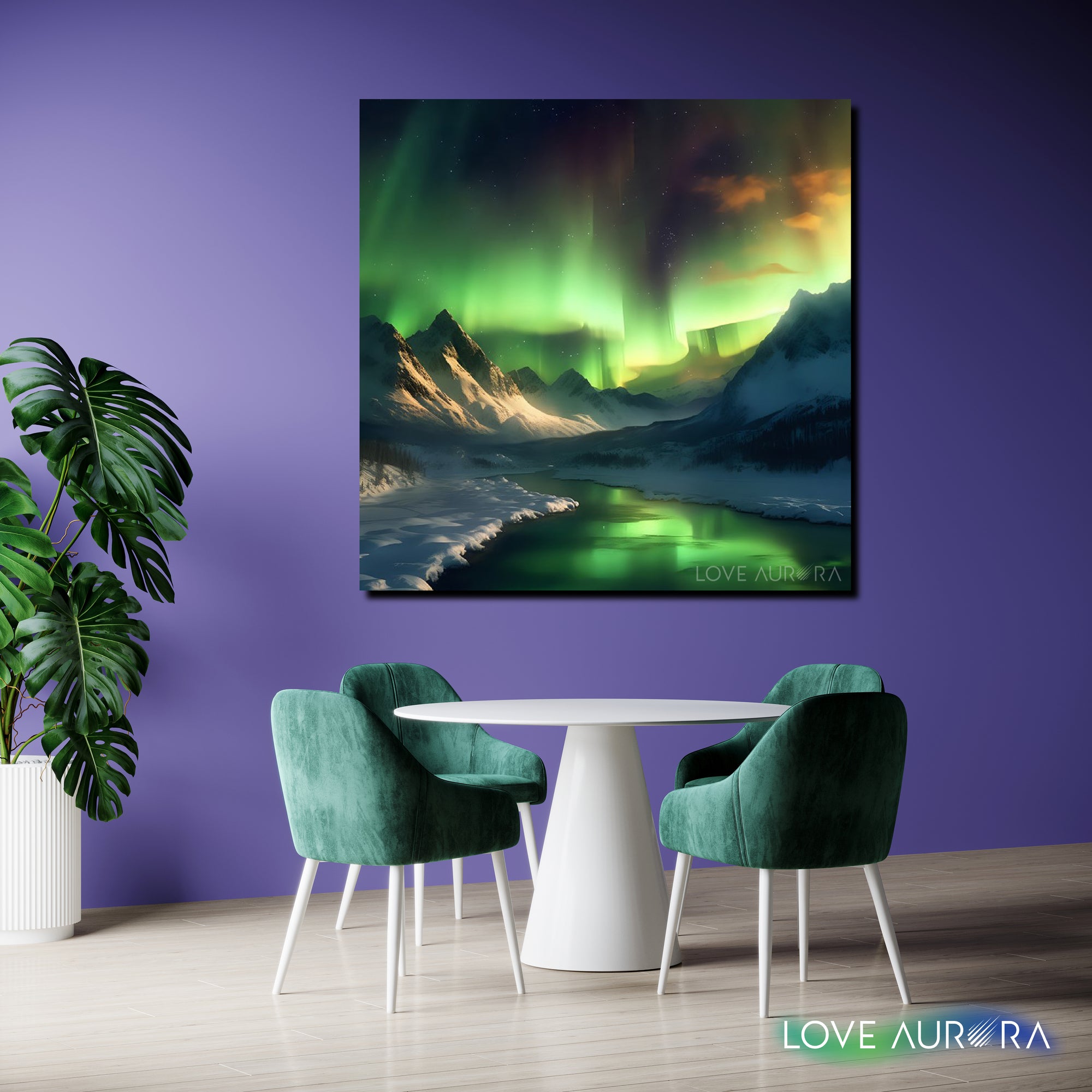 LoveMyAurora®  Glow in the dark painting  (Dance of the Aurora)