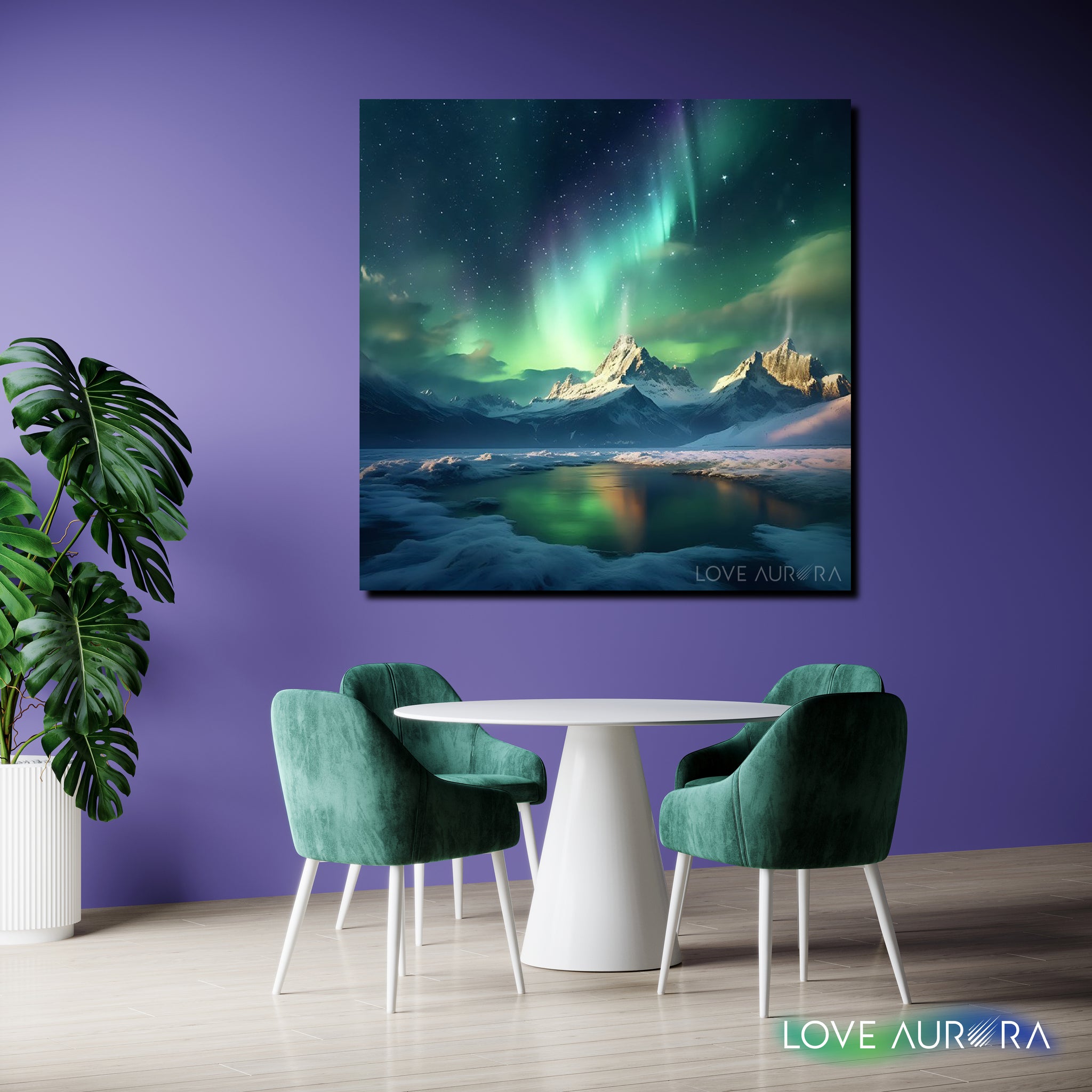 LoveMyAurora®  Glow in the dark painting (Whispers of the Northern Lights 01)