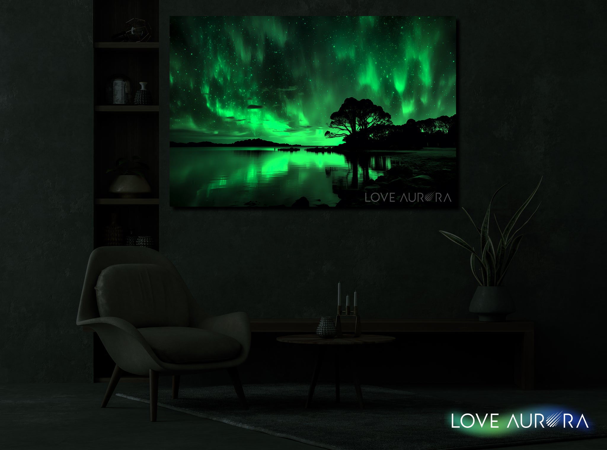 LoveMyAurora®  Glow in the dark painting (Melody of Colors)