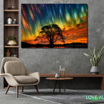LoveMyAurora®  Glow in the dark painting  (Flowing Shadows of Time)