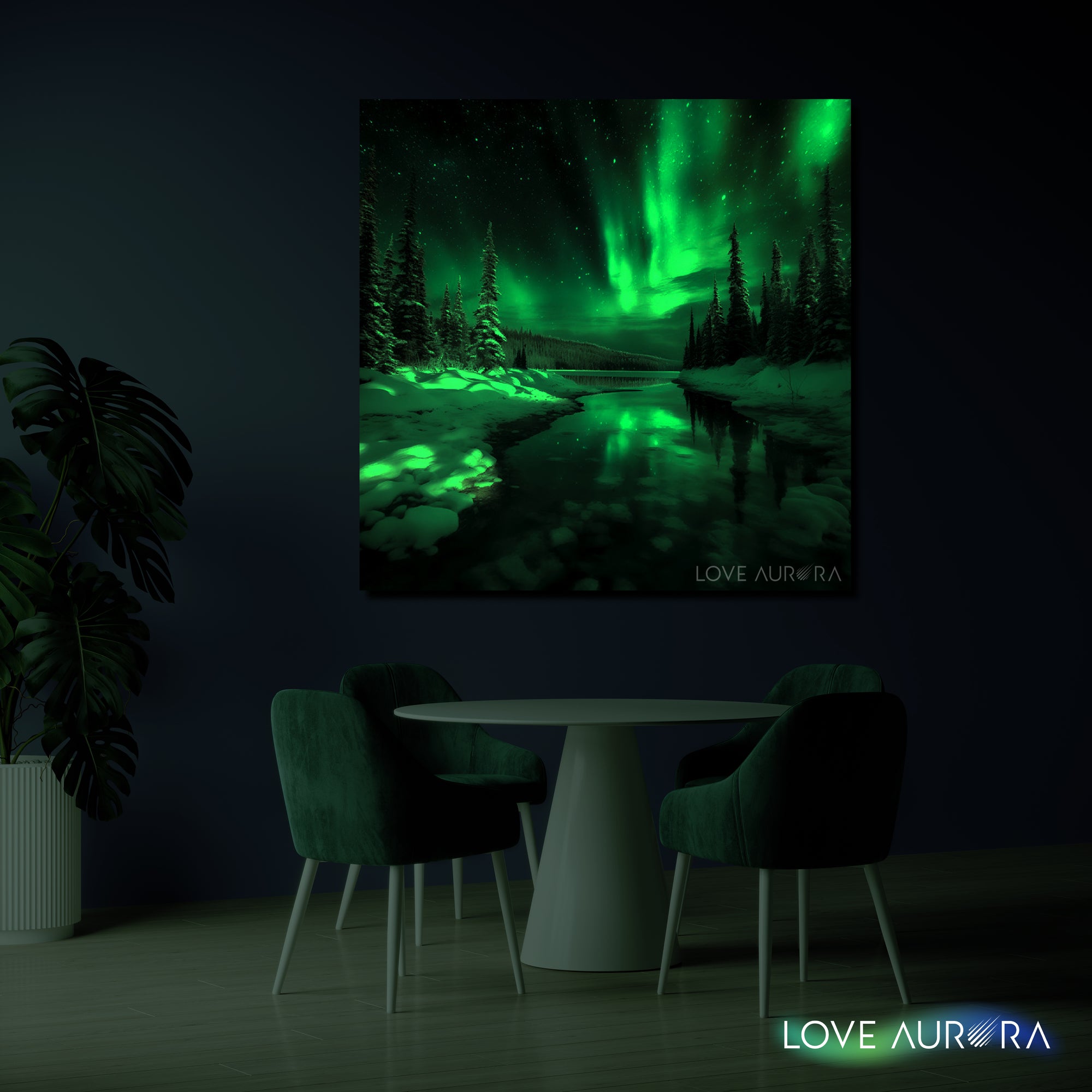 LoveMyAurora®  Glow in the dark painting (Secrets of the Forest 01 )