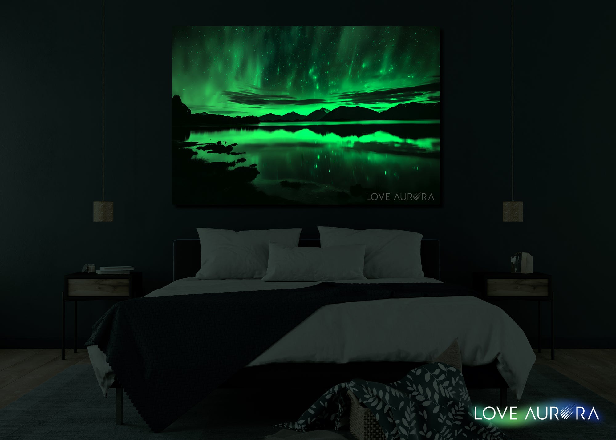 LoveMyAurora®  Glow in the dark painting (Poem of Nature)