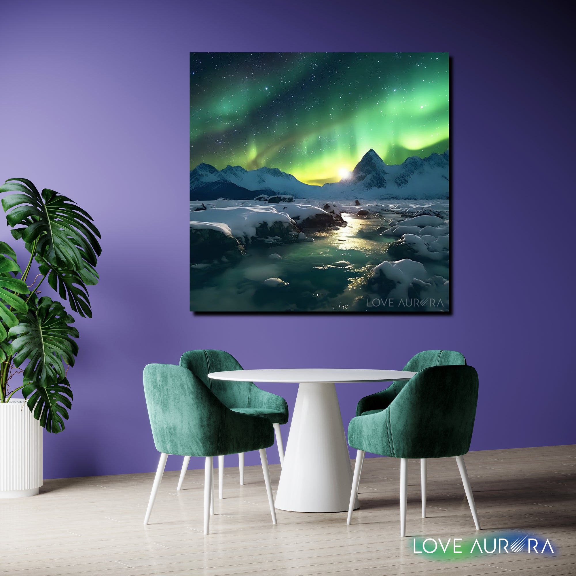 LoveMyAurora®  Glow in the dark painting (Whispers of the Northern Lights 02)