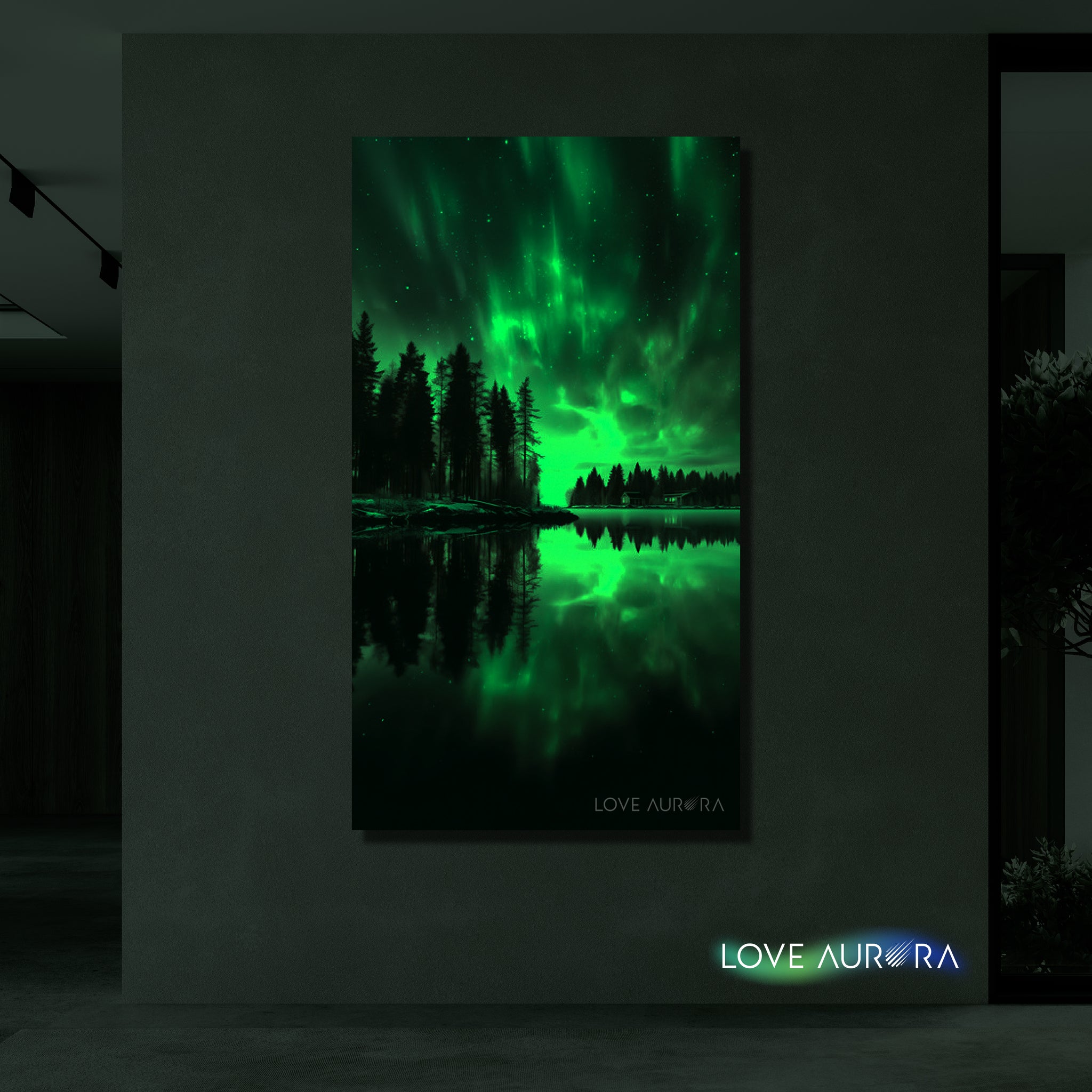 LoveMyAurora®  Glow in the dark painting (Forest)