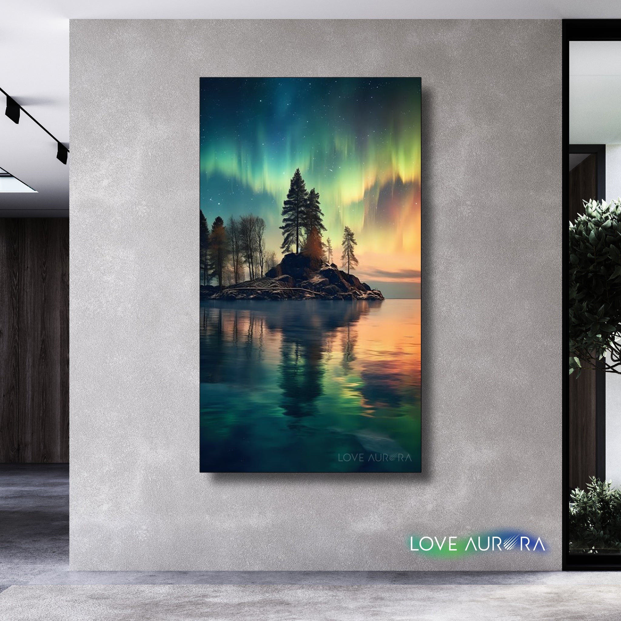 LoveMyAurora®  Glow in the dark painting (Isolated Island)