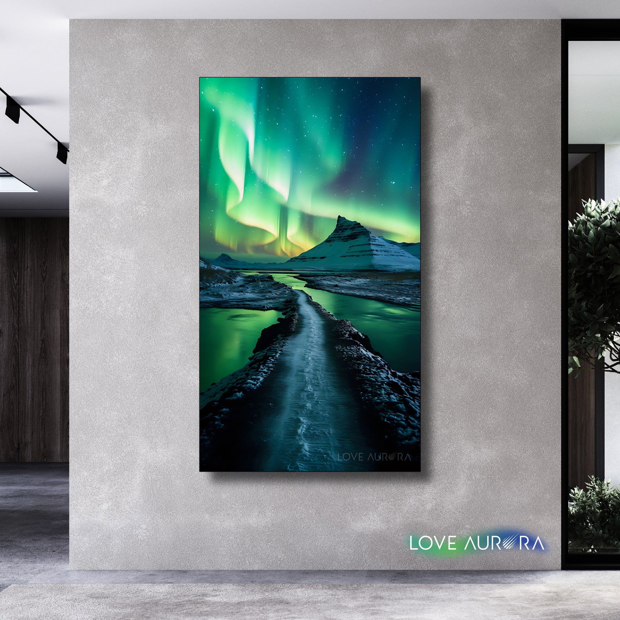 LoveMyAurora®  Glow in the dark painting (lake and Road)