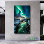 LoveMyAurora®  Glow in the dark painting  (Clam River)