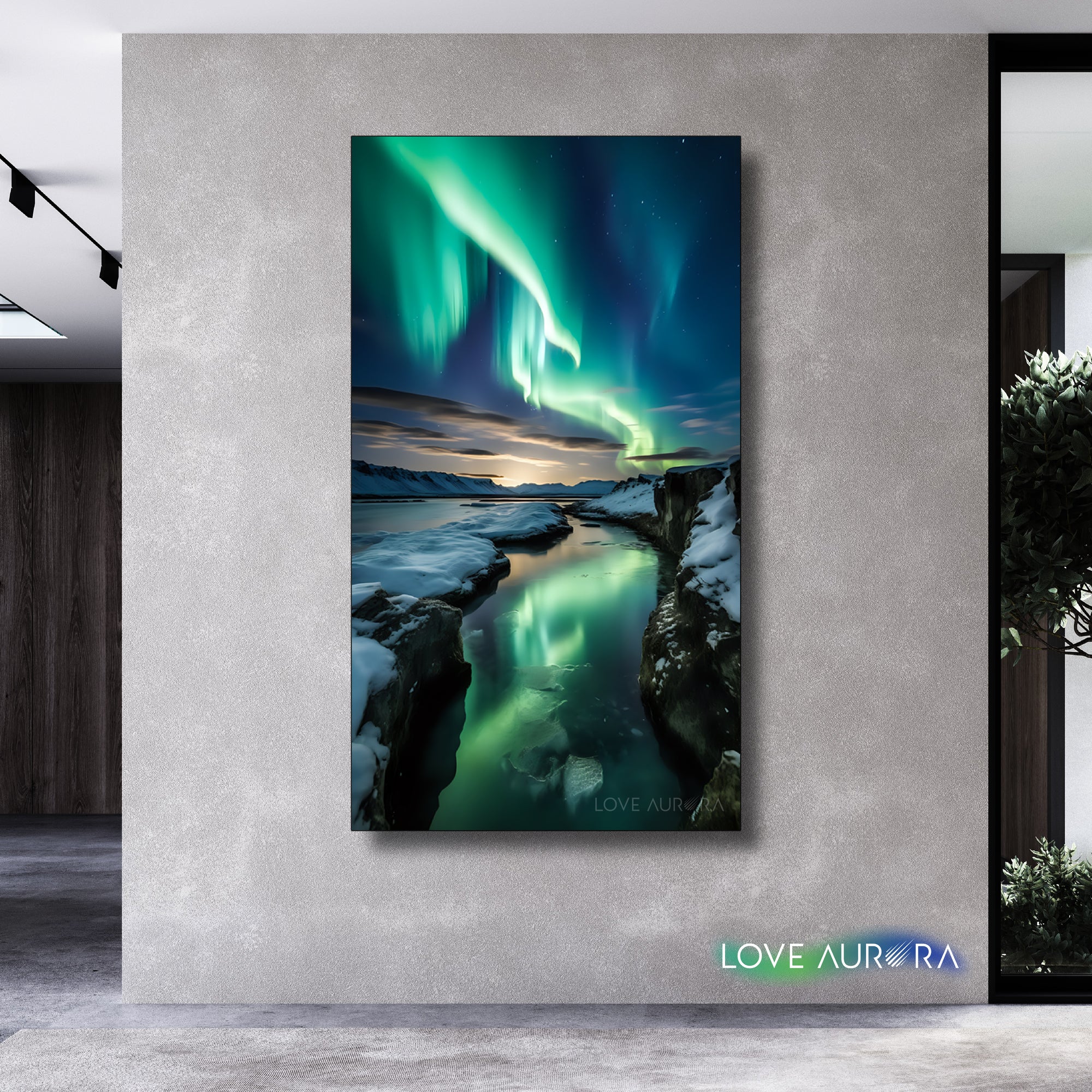 LoveMyAurora®  Glow in the dark painting  (Clam River)