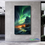 LoveMyAurora®  Glow in the dark painting (Snow Village)