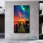LoveMyAurora®  Glow in the dark painting (Bridge)