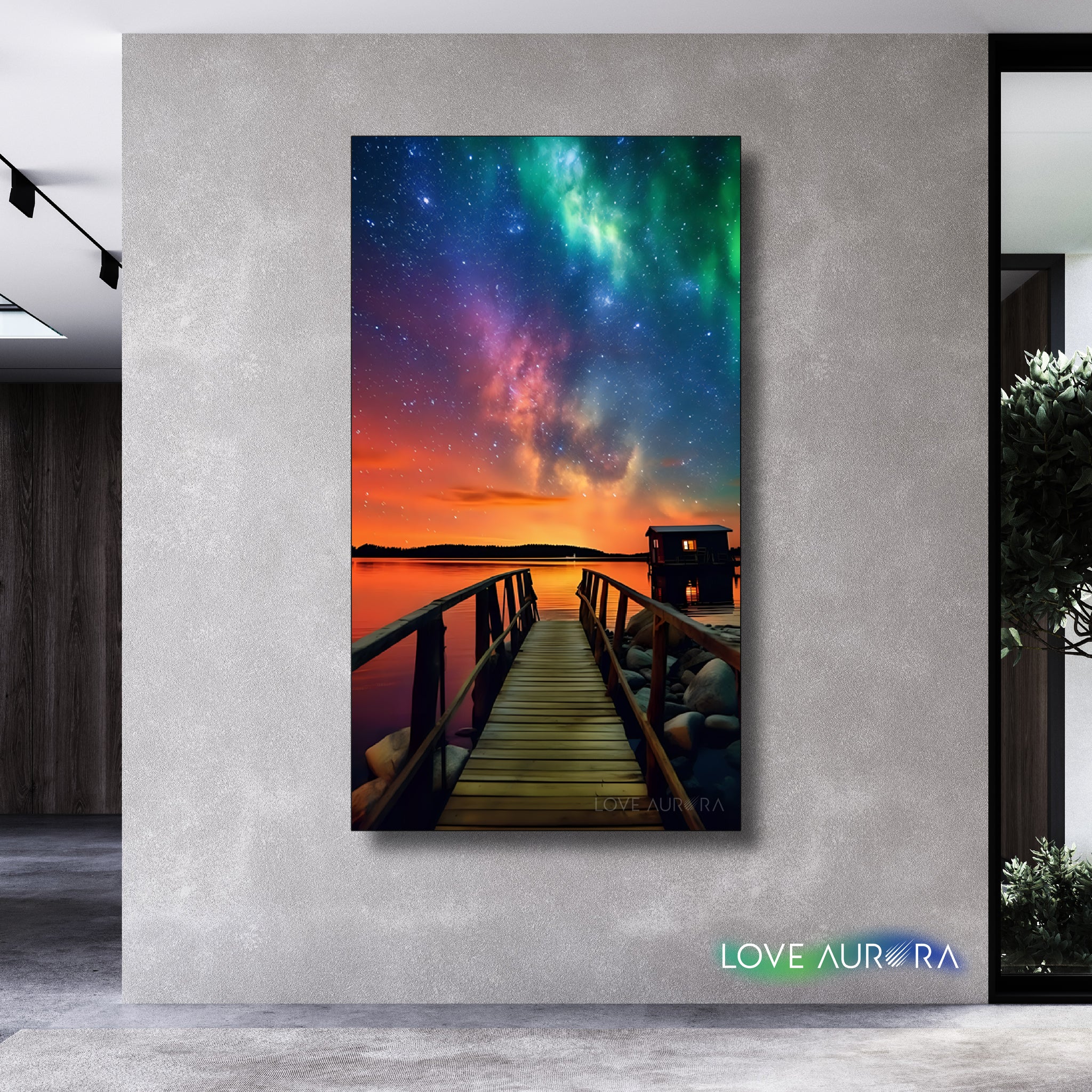 LoveMyAurora®  Glow in the dark painting (Bridge)