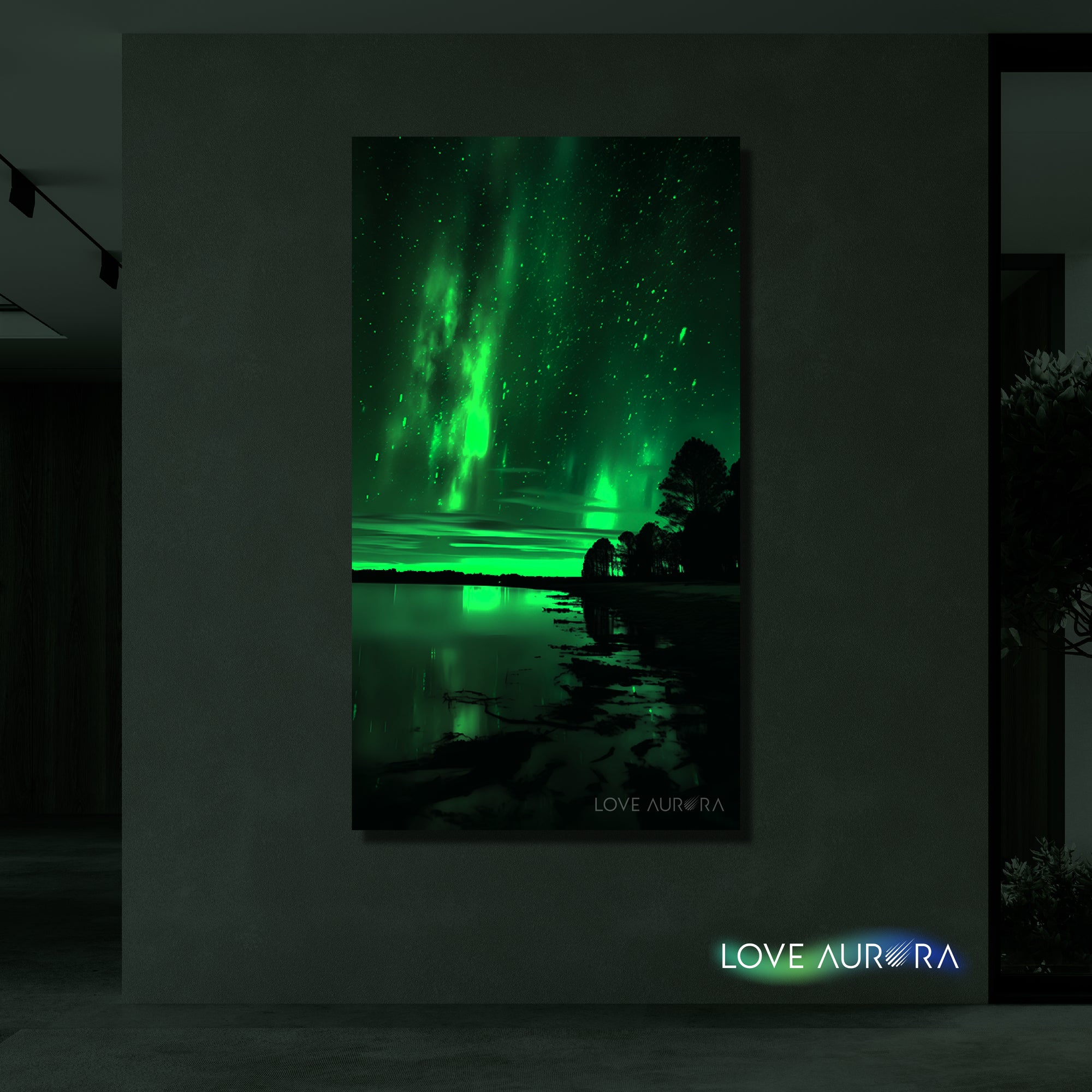 LoveMyAurora®  Glow in the dark painting (Night Sea)