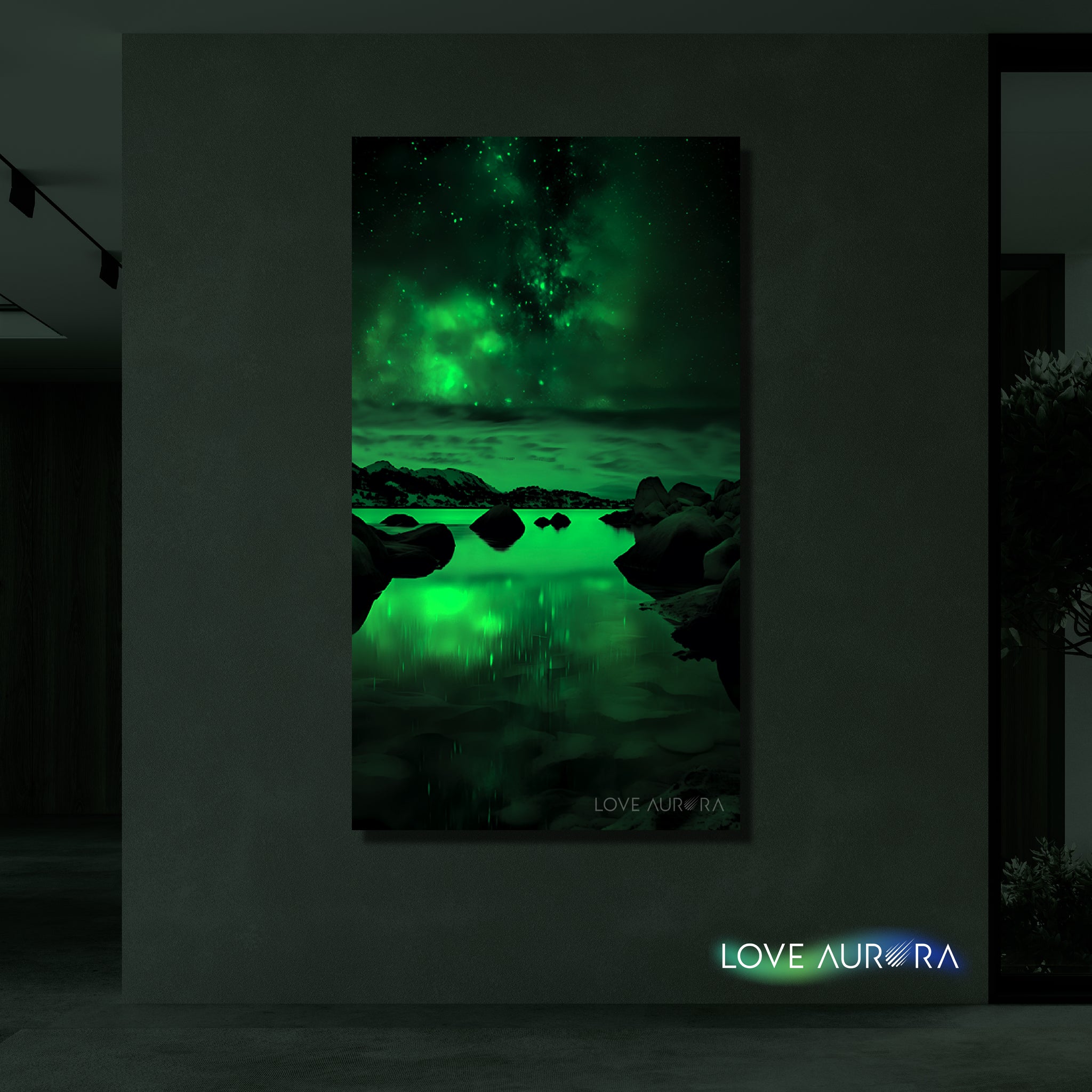 LoveMyAurora fluorescent painting (Peaceful lake)