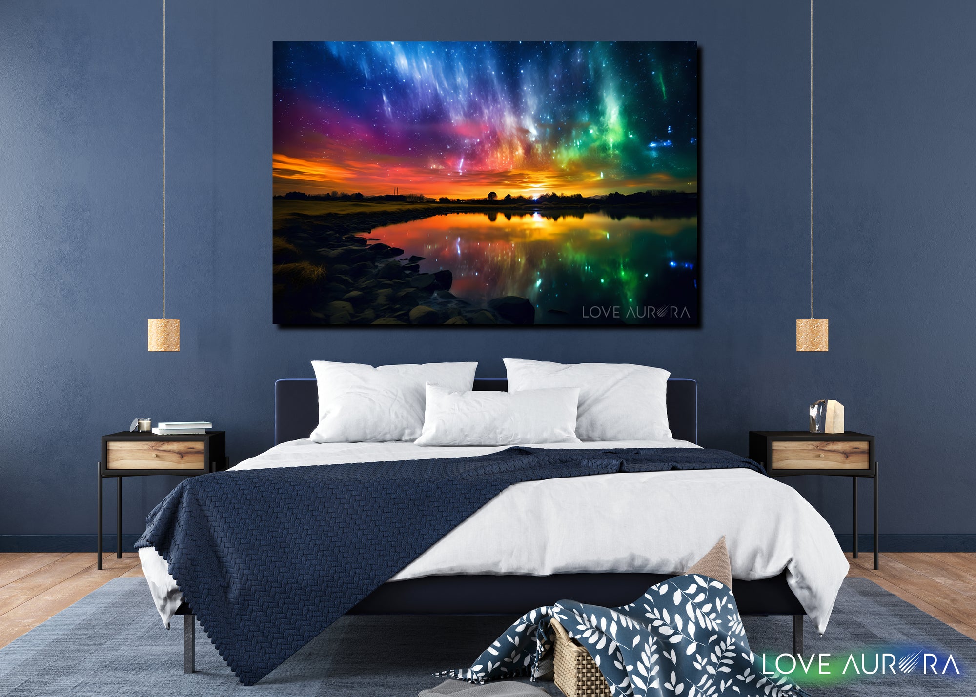 LoveMyAurora®  Glow in the dark painting (Fountain of Inspiration)