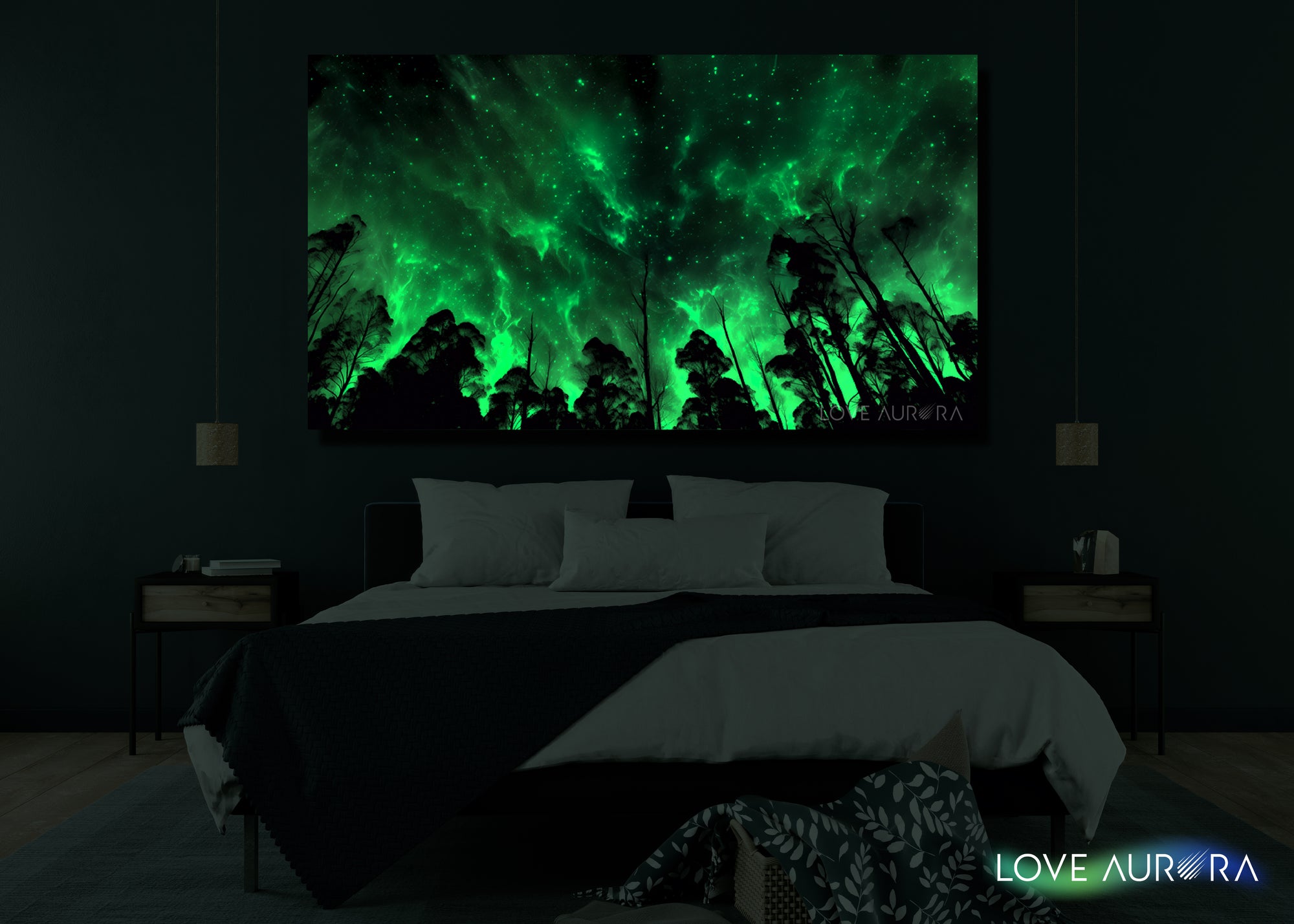 LoveMyAurora®  Glow in the dark painting (Imprint of Time  )